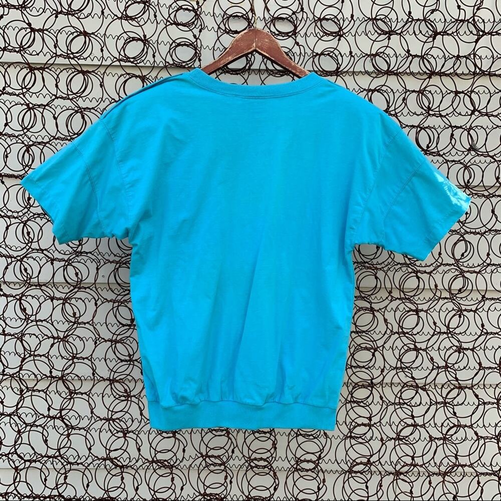 Vintage 90s Casual Code Button Shoulder Blouse - image 5